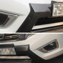 Купити Дифузор на передній бампер (пластик) для Nissan Navara/NP300 2016- рр