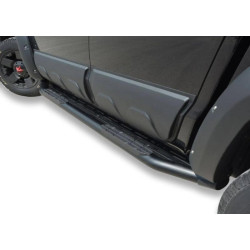 Купити Бокові пороги Amazon Black (2 шт., чорні) для Volkswagen Amarok 2022- рр