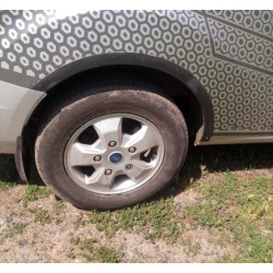 Купити Накладки на арки (6 шт, чорні) для Ford Custom 2013-2022 рр