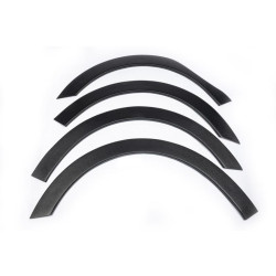 Купити Накладки на арки (4 шт, чорні) 2012-2019, металеві для Renault Kangoo рр