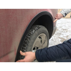 Купити Накладки на арки (6 шт, чорні) ABS пластик для Volkswagen T5 Transporter 2003-2010 рр