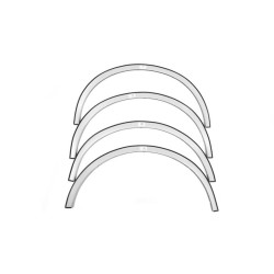 Купить Накладки на арки (4 шт, черные) для Volkswagen Jetta 2006-2011 гг