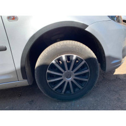 Купити Накладки на арки (чорний мат) Коротка база, 1 бічна (пластик) для Volkswagen Caddy 2010-2015 рр