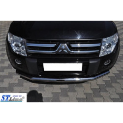 Купить Передняя защита ST008 (нерж.) для Mitsubishi Pajero Wagon III