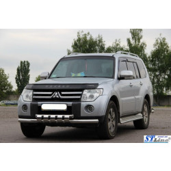 Купить Передняя защита ST015 (нерж.) для Mitsubishi Pajero Wagon III