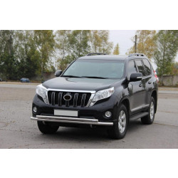 Купить Передняя защита ST014 (нерж) 60/42 мм для Toyota Land Cruiser Prado 150