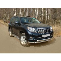 Купить Передняя защита ST014 (нерж) 60/42 мм для Toyota Land Cruiser Prado 150