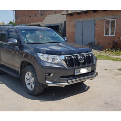 Купить Передняя защита ST014 (нерж) 60/42 мм для Toyota Land Cruiser Prado 150