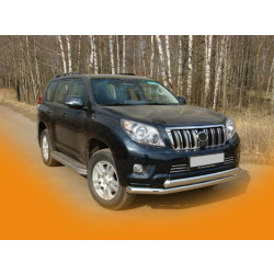 Купить Передняя защита ST014 (нерж) 60/42 мм для Toyota Land Cruiser Prado 150