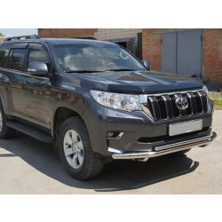 Купить Передняя защита ST014 (нерж) 60/60 мм для Toyota Land Cruiser Prado 150