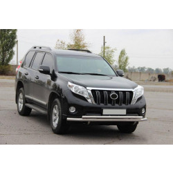 Купить Передняя защита ST014 (нерж) 70/42 мм для Toyota Land Cruiser Prado 150