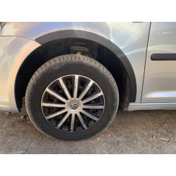 Купити Накладки на арки (чорний мат) Коротка база, 2 бічних (пластик) для Volkswagen Caddy 2010-2015 рр