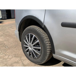 Купити Накладки на арки (чорний мат) Довга база (пластик) для Volkswagen Caddy 2010-2015 рр