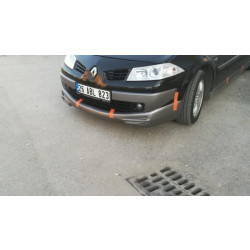 Купить Передняя накладка на бампер (под покраску) для Renault Megane II 2004-2009 гг