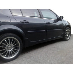 Купить Боковые пороги (SD, под покраску) для Renault Megane II 2004-2009 гг