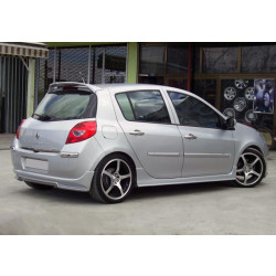 Купити Бокові пороги (під фарбування) для Renault Clio III 2005-2012 рр