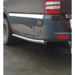 Купить Боковые трубы за задним колесом (2 шт, нерж) Средняя база, 70мм для Mercedes Sprinter W906 2006-2018 гг