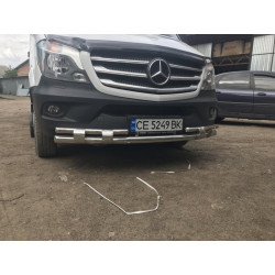 Купить Передняя нижняя дуга Shark (нерж.) 2006-2013 для Mercedes Sprinter W906