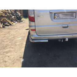 Купить Задние уголки AK003 (2 шт, нерж) Короткая база для Mercedes Vito W639 2004-2014 гг