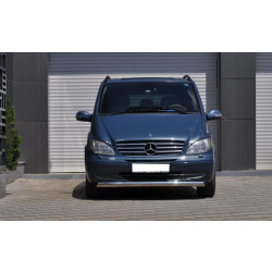 Купить Губа нижняя ST008 (нерж) 2010-2015, 60мм для Mercedes Vito W639