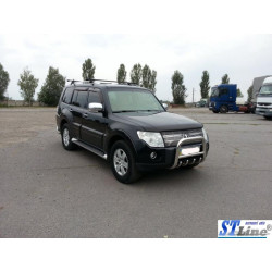 Купить Кенгурятник QT006 (нерж.) 60 мм для Mitsubishi Pajero Wagon III