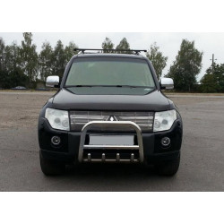 Купить Кенгурятник QT006 (нерж.) 60 мм для Mitsubishi Pajero Wagon IV