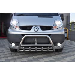 Купить Кенгурятник WT003-4 (нерж.) С надписью для Opel Vivaro 2001-2015 гг