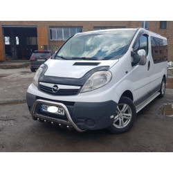 Купить Кенгурятник WT003-4 (нерж.) С надписью для Opel Vivaro 2001-2015 гг