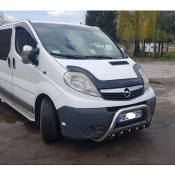 Купить Кенгурятник WT003-4 (нерж.) С надписью для Opel Vivaro 2001-2015 гг