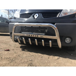 Купить Кенгурятник WT003-4 (нерж.) С надписью для Renault Trafic 2001-2015 гг