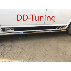 Купить Боковые трубы (2 шт, нерж) 70мм, Длинная база для Volkswagen T6