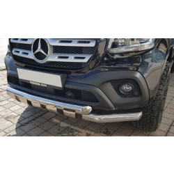 Купить Передний ус Gronder (нерж, 70мм) для Mercedes X class