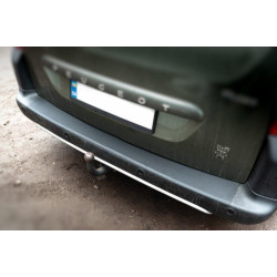 Купити Накладки на задній бампер ABS (пласт.) для Peugeot Partner Tepee 2008-2018 рр