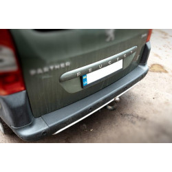 Купити Накладки на задній бампер ABS (пласт.) для Peugeot Partner Tepee 2008-2018 рр