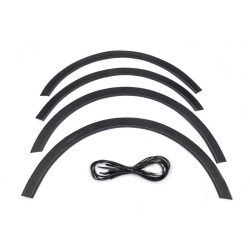 Купити Накладки на арки (чорний мат) Коротка база, 1 зсувні двері (метал) для Volkswagen Caddy 2004-2010 рр