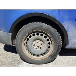 Купити Накладки на арки (чорний мат) Коротка база, 1 зсувні двері (метал) для Volkswagen Caddy 2004-2010 рр