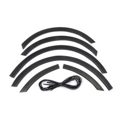 Купити Накладки на арки (чорний мат) Коротка база, 1 зсувні двері (метал) для Volkswagen Caddy 2004-2010 рр