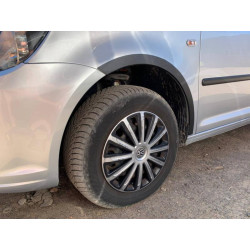 Купити Накладки на арки (чорний мат) Коротка база, 2 бічних (метал) для Volkswagen Caddy 2010-2015 рр