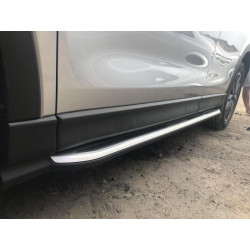 Купити Бокові пороги оригінал V1 (2 шт) для Mazda CX-5 2017- рр