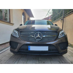 Купити Тюнінг решітка радіатора (Diamond Silver) Без камери для Mercedes GLE coupe C292 2015-2019 рр