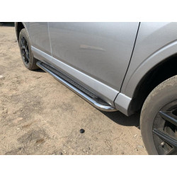 Купить Боковые пороги Maydos V2 (2 шт., алюминий -2025 нерж) для Toyota Rav 4 2006-2013 гг