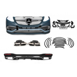 Купить Комплект обвесов GLE63 AMG (с задним диффузором) для Mercedes GLE/ML сlass W166