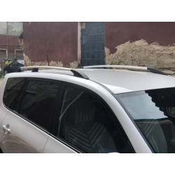 Купити Рейлінги Хром Турецькі Довга база, Пластикові ніжки для Toyota Rav 4 2006-2013 рр