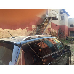 Купить Рейлинги Хром Турецкие Длинная база, Металлические ножки для Toyota Rav 4 2006-2013 гг