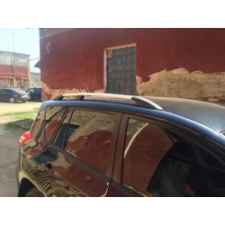 Купить Рейлинги Хром Турецкие Длинная база, Металлические ножки для Toyota Rav 4 2006-2013 гг