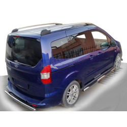 Купить Боковые трубы (2 шт, нерж) для Ford Courier 2014-2023 гг