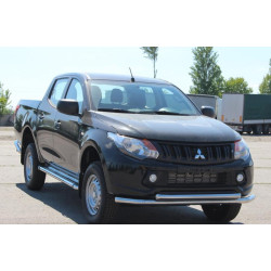 Купить Передняя защита ST014 (нерж) для Mitsubishi L200 2015-2024 гг