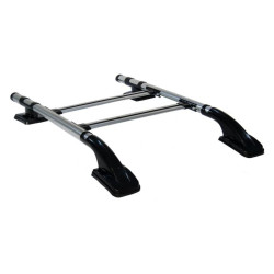 Купить Рейлинги Shark (с поперечинами) Серый цвет для Mitsubishi L200 2015-2024 гг