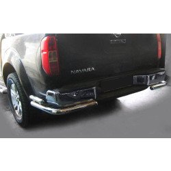 Купить Задняя защита AK003-Double (нерж) для Nissan Navara 2006-2015 гг