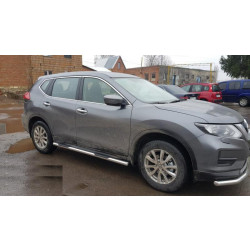 Купить Боковые трубы (2 шт, нерж) для Nissan X-trail T32/Rogue 2014-2021 гг